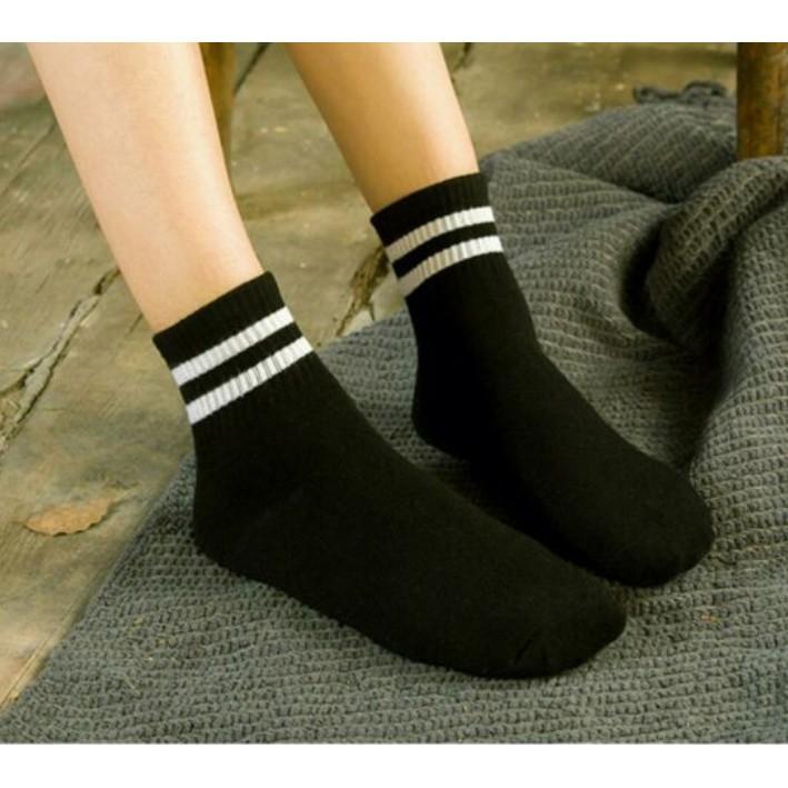 Đôi tất Kẻ cổ ngắn Hàn Quốc trẻ trung hợp cả nam và nữ