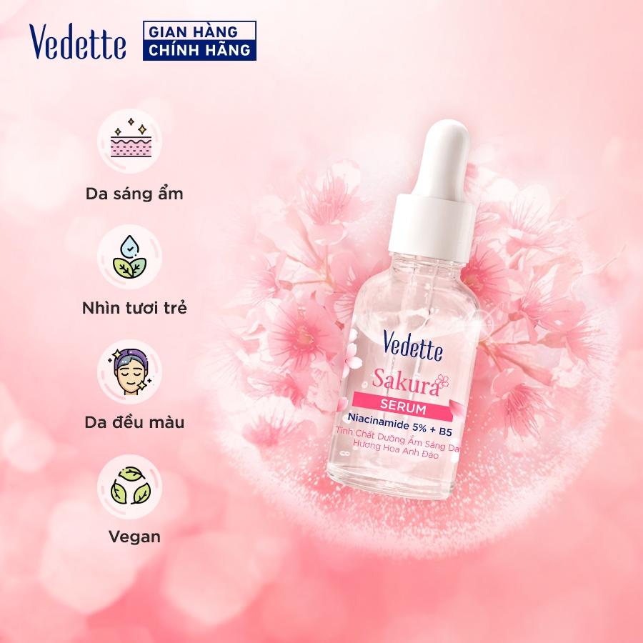 Hàng mới - Tinh chất Dưỡng ẩm Sáng Da Vedette Hương Hoa anh đào 50ml