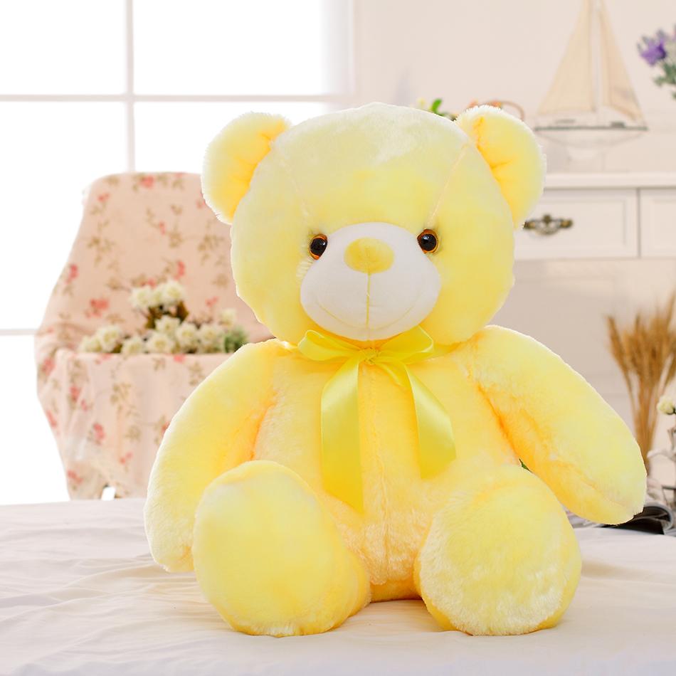 50Cm Sáng Tạo Sáng Đèn LED Gấu Bông Thú Nhồi Bông Sang Trọng Đồ Chơi Nhiều Màu Sắc Phát Sáng Giáng Sinh Quà Tặng Cho Trẻ Em Gối