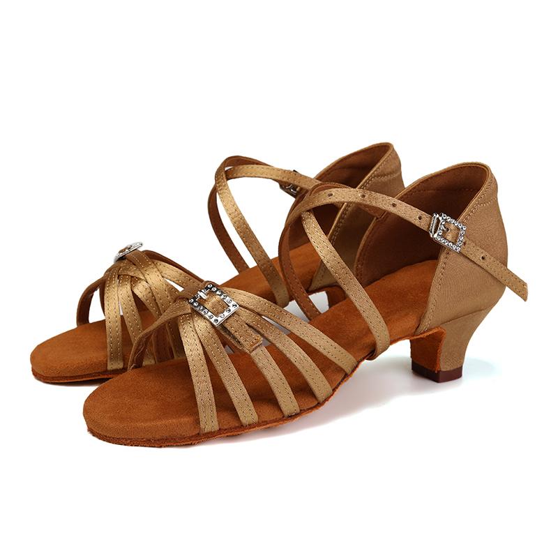 SWDZM Trẻ em Giày khiêu vũ Giày Ballroom Giày Latin Latin Ladies hiện đại Color: White 4cm Shoe Size: 25