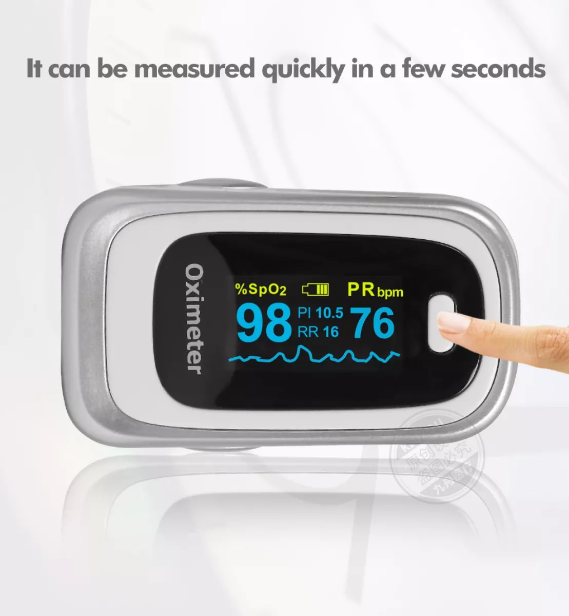 [CAO CẤP] Máy Đo Nồng Độ Oxy (SPO2) Và Nhịp Tim- JZ-130 Pulse Oximeter Fingertip