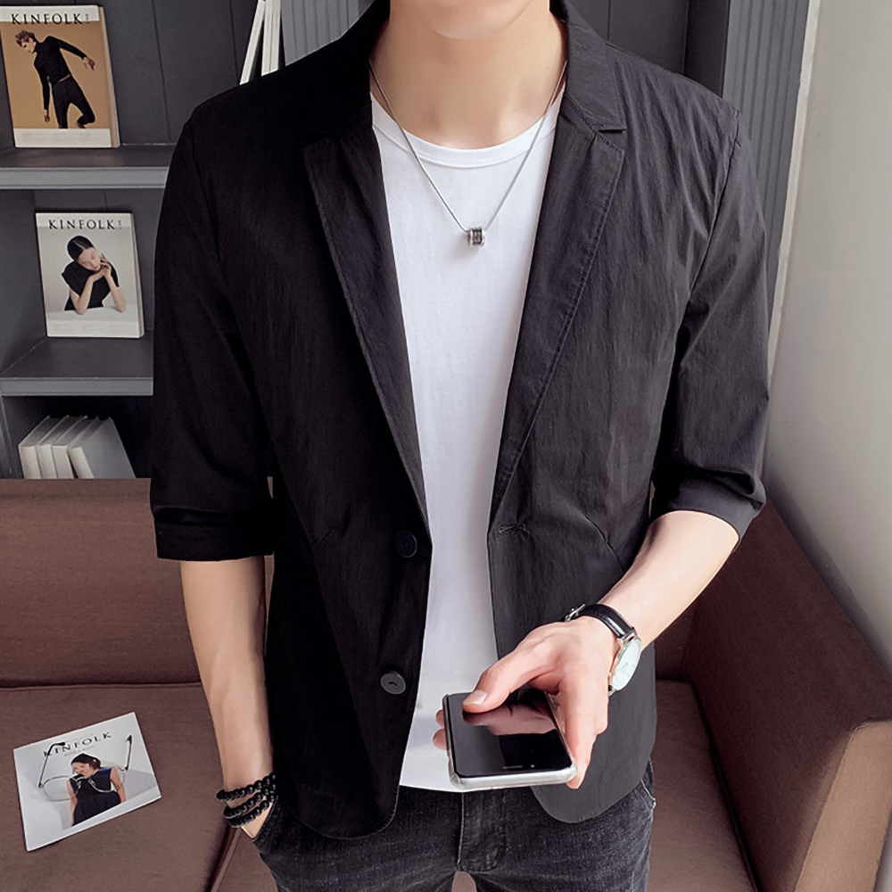 Áo khoác Nam Áo khoác phối cổ Vest được làm từ chất liệu vải Polyester, không nhăn, không nhàu, không phai màu T8