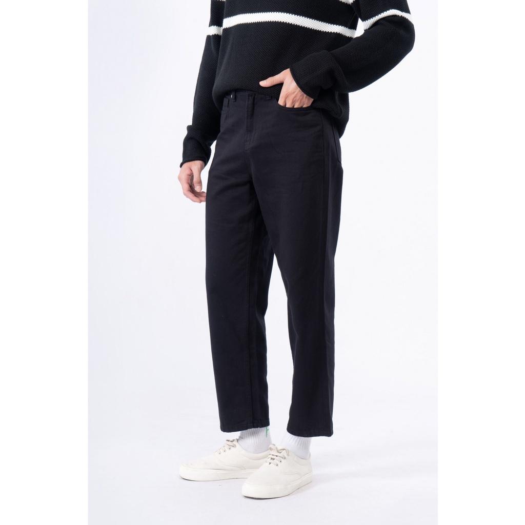 QUẦN JEAN TRƠN COTTON (2 màu TRẮNG / ĐEN) FORM STRAIGHT - 10S21DPA029 | LASTORE MENSWEAR