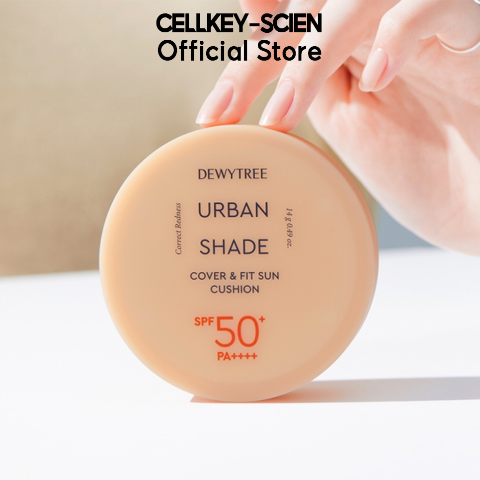 Phấn Nước Che Khuyết Điểm Nâng Tone Kiềm Dầu Chống Nắng Dưỡng Da Dewytree Urban Shade Cover & Fit Sun Cushion SPF50+ PA++++(14g)