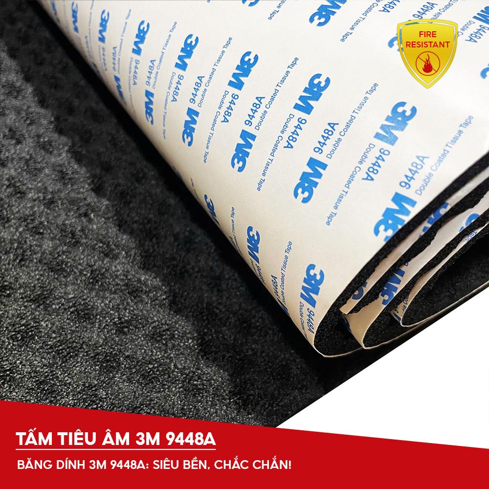 Tấm mút tiêu âm 3M9448A ô tô Phụ kiện ô tô Tấm lót cách nhiệt Giảm âm thanh Chống ồn 80* 50 * 1.5cm