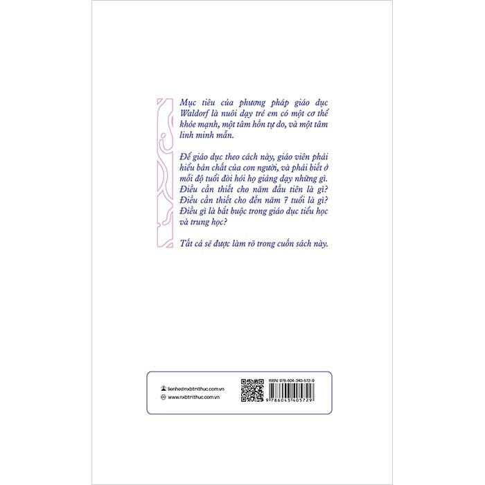 Nền Tảng Tâm Linh Của Giáo Dục - Rudolf Steiner - Nguyễn Hồng dịch - (bìa mềm)
