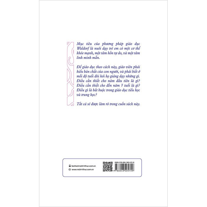 Nền Tảng Tâm Linh Của Giáo Dục - Rudolf Steiner - Nguyễn Hồng dịch -