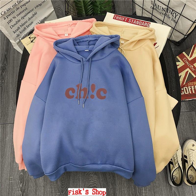 Áo hoodie lót nỉ Chic