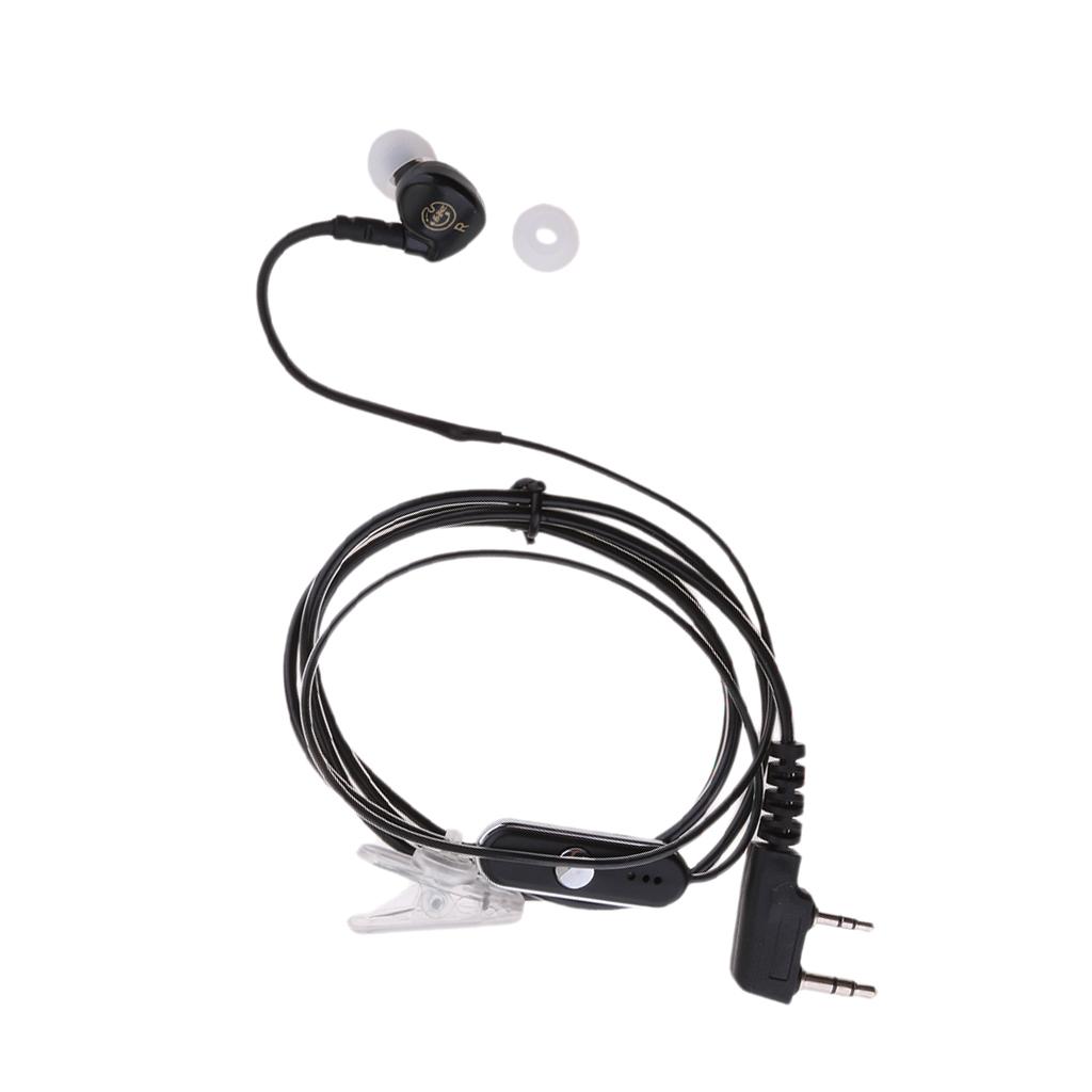 In-Ear Headset Earhook Earpiece PTT for Baofeng UV-5R/5RE ,Kenwood Two Way Radios Walkie Talkie