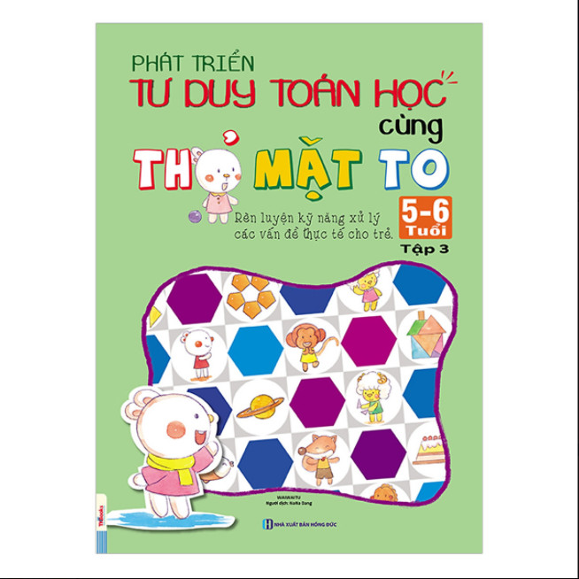 Trọn bộ Sách Phát Triển Tư Duy Toán Học Cùng Thỏ Mặt To 5-6 Tuổi NH
