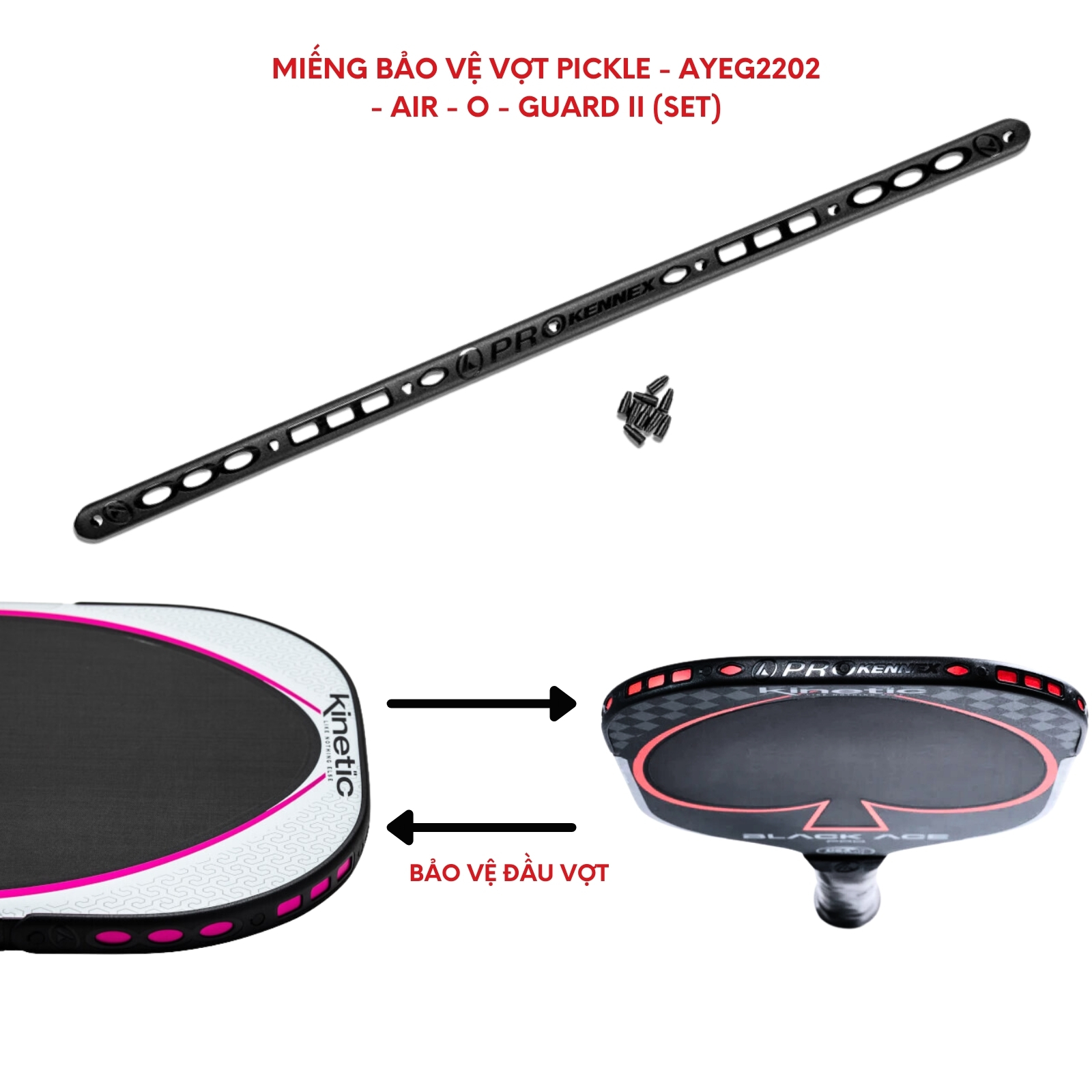 Miếng bảo vệ vợt Pickleball Prokennex Air-O Guard II tiêu chuẩn USA (dành cho vợt Pickleball Prokennex)