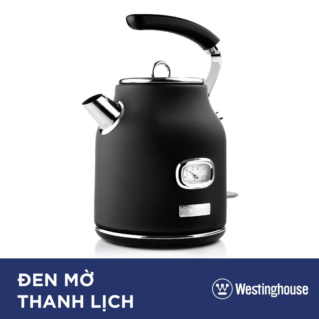 Ấm Đun Nước Siêu Tốc Westinghouse WKWKH148, Dung Tích 1.7L, Công Suất 2200W, Phong Cách Cổ Điển, Nhập Mỹ, BH 12 Tháng - Xanh dương