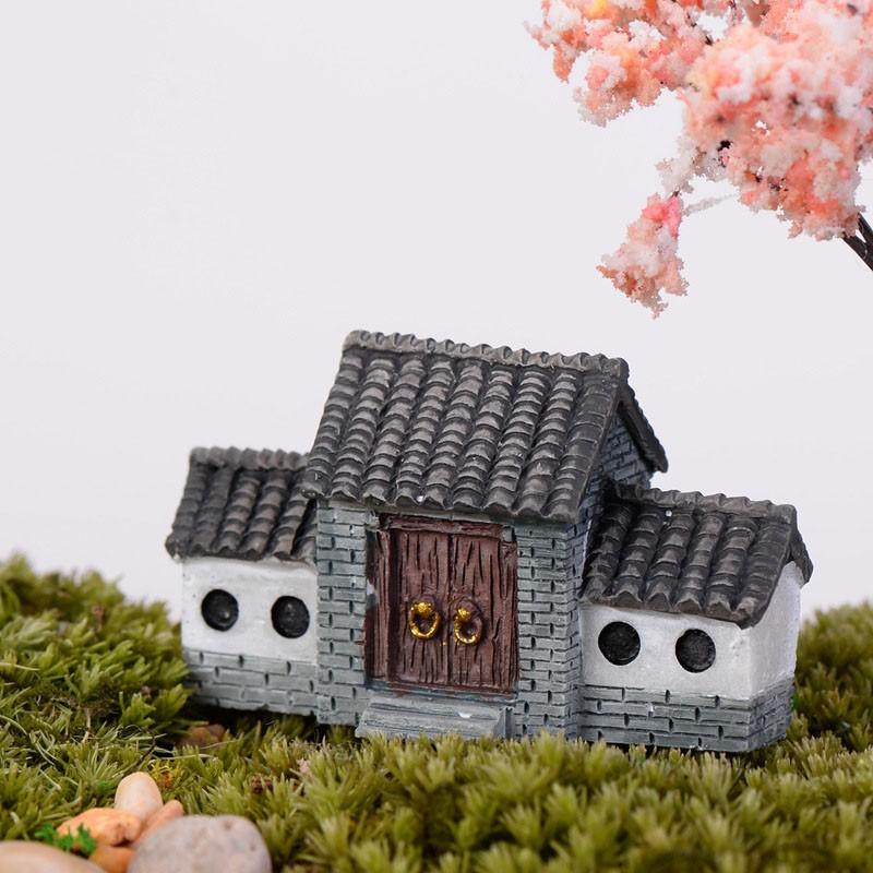 Tiểu cảnh Terrarium ️ Cổng nhà cổ Trung Quốc tiểu cảnh trang trí sen đá, sân vườn, bể cá, bể terrarium