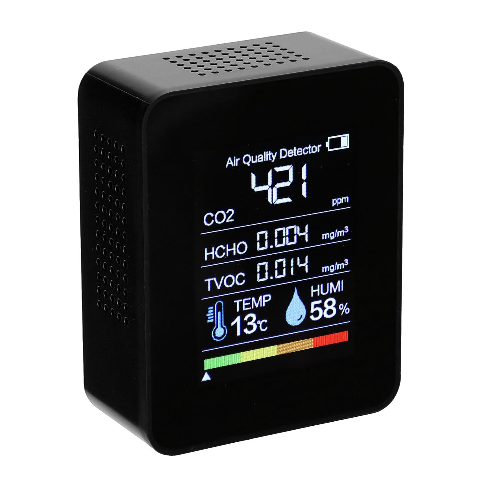 Portable CO2 Detector Air Quality Detector Intelligent Air Detector Temperature And Humidity Sensors Tester Carbon