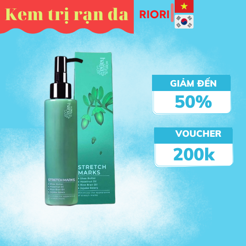 (Tặng mặt nạ) Kem rạn da Riori Hàn Quốc Stretch Marks 150g