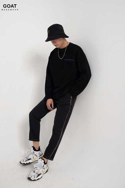 Áo Sweater Nam Thun Dài Tay From Rộng GOAT MENSWEAR