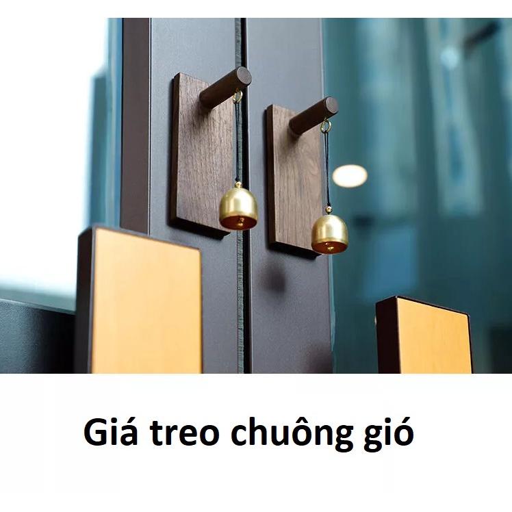 Giá treo chuông gió trên cửa bằng gỗ tự nhiên