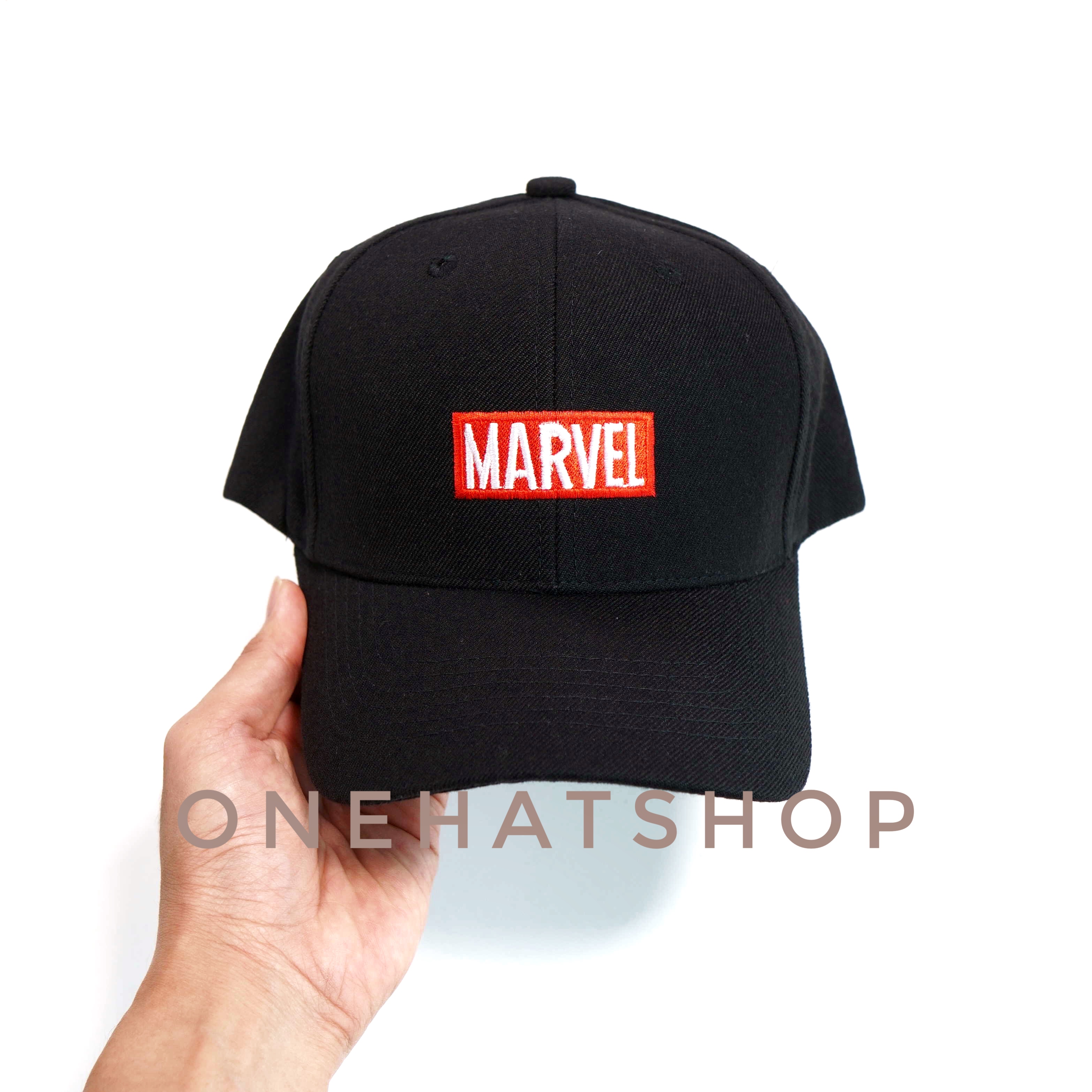 Nón lưỡi trai baseball cap logo Marvel fom cứng xịn đẹp