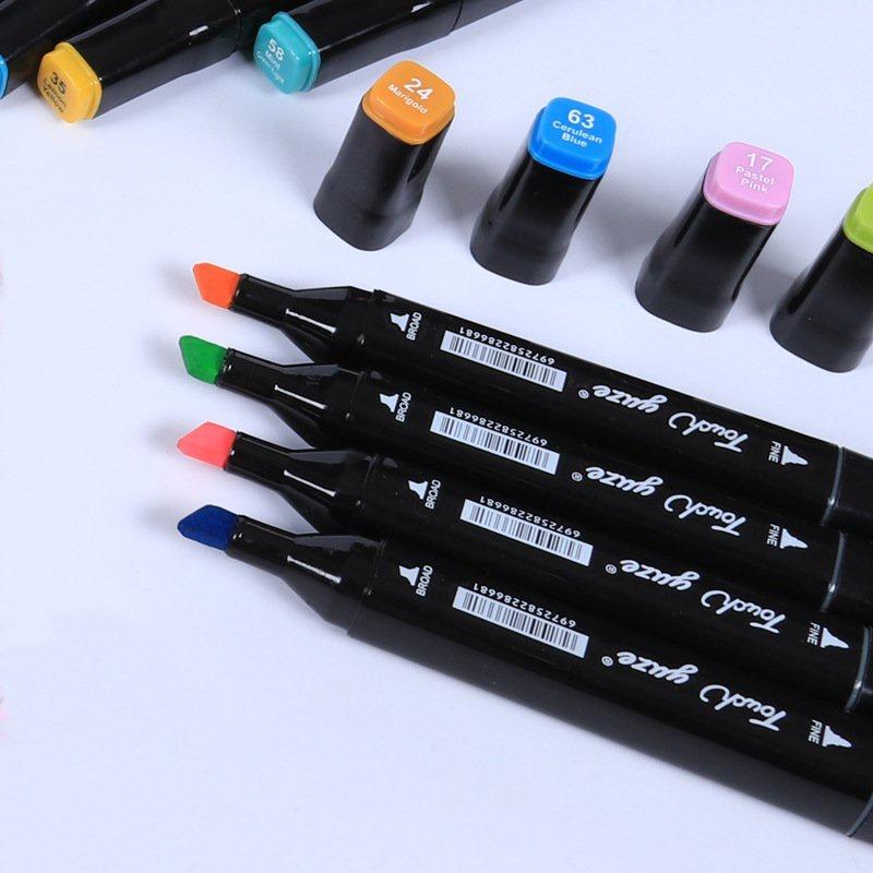 Bộ Bút Dạ 48 Chi Tiết Cho Bé tập Tô Bút màu Touch Mark Cool Coco Pison Marker