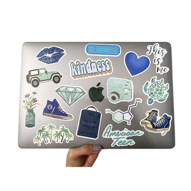 Bộ 10 20 50 sticker trắng đen black white stickers mẫu 2020 trang trí Vali Laptop Mũ Bảo Hiểm Xe Máy Xe Đạp Đàn Guitar