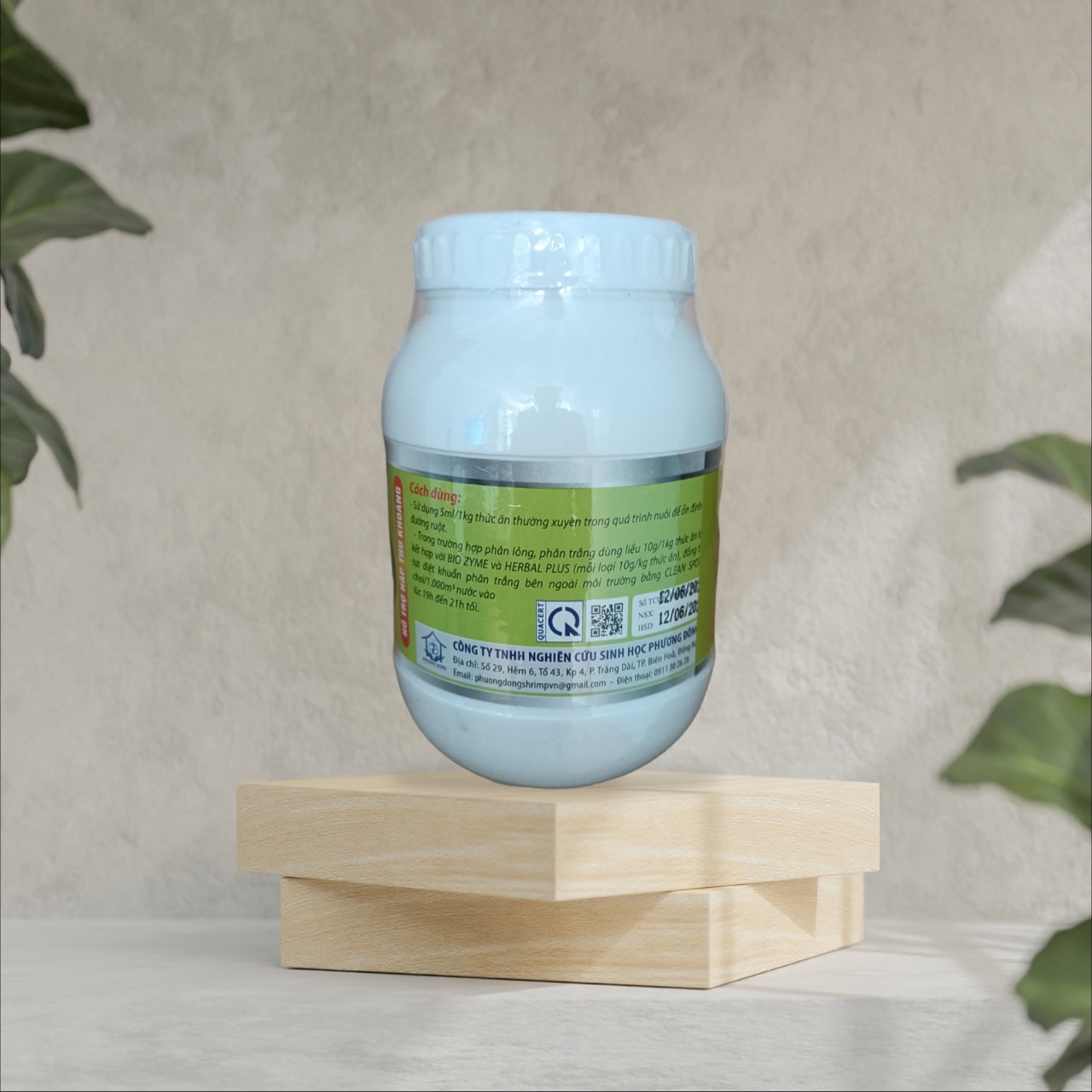Acid hữu cơ ngăn ngừa bện phân trắng cho tôm, lon 500g.