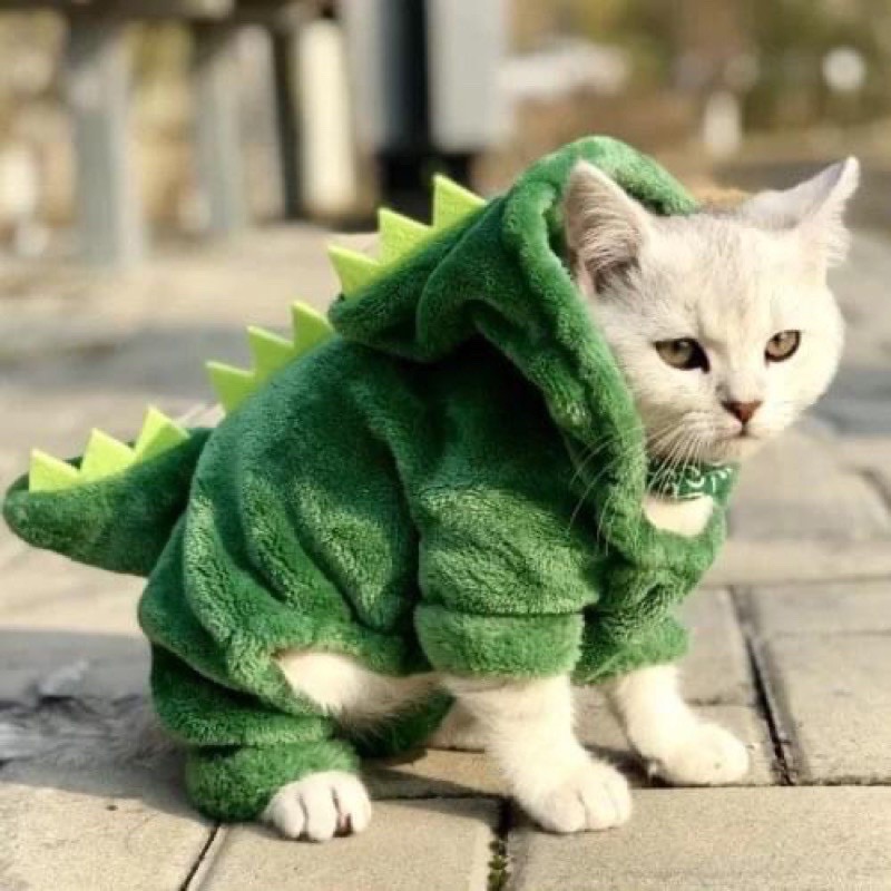 Bộ quần áo khủng long cho chó mèo