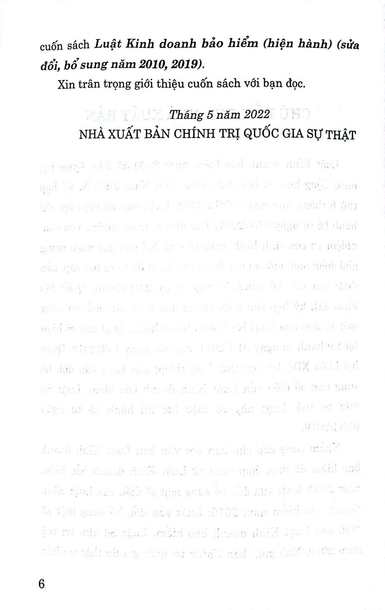 Luật kinh doanh bảo hiểm