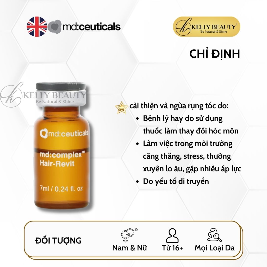 Tinh Chất Giảm Rụng Tóc, Kích Thích Mọc Tóc MD:COMPLEX Hair Revit CX - md:ceuticals | Kelly Beauty