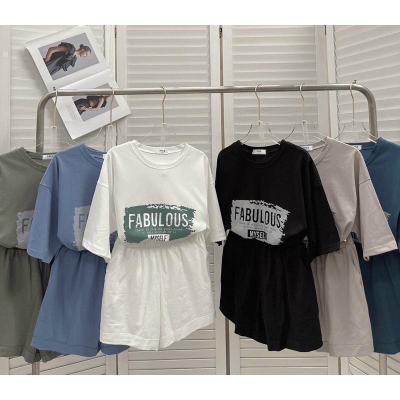 SET ÁO THUN KÈM QUẦN SHORT