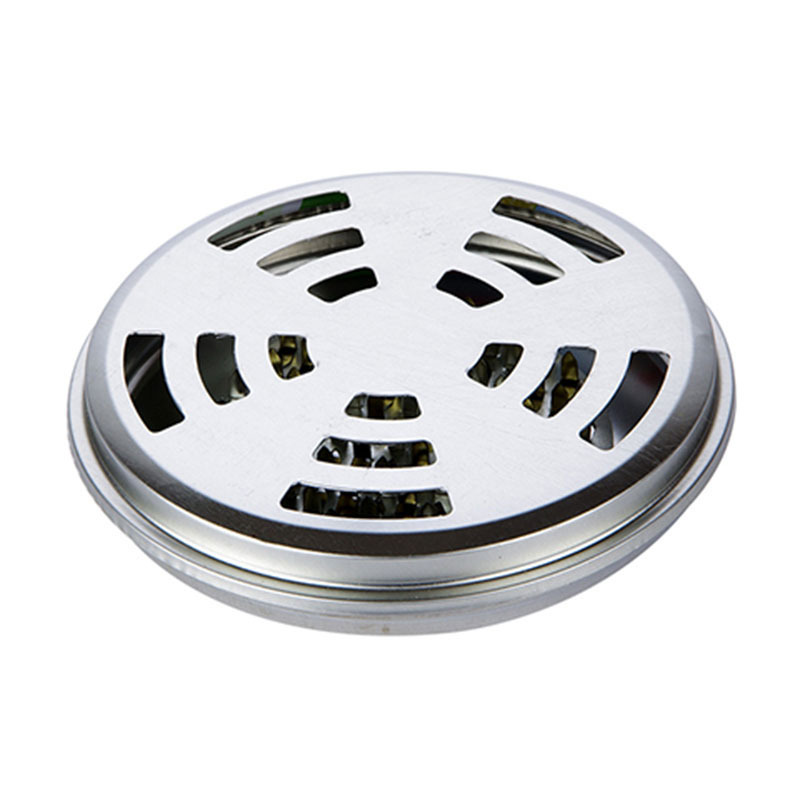 Bộ khay đốt nhang chống muỗi, nhang vòng chuyên dụng bằng thép có nắp đậy an toàn 15cm