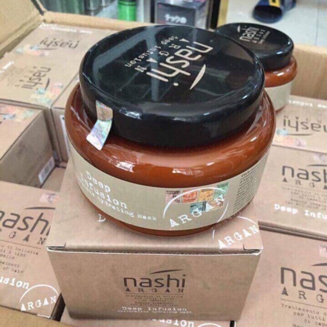 HẤP DẦU PHỤC HỒI TÓC HƯ TỔN NASHI ARGAN Ý 500ML