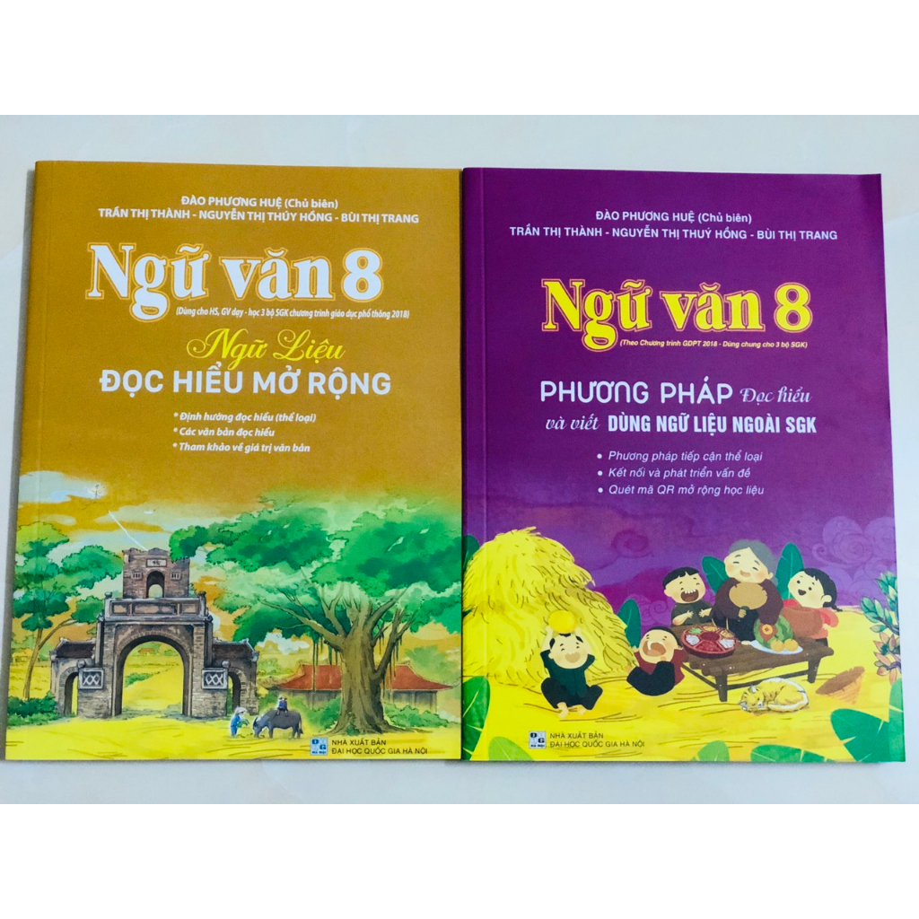 Sách - Combo 2 cuốn sách Ngữ Văn 8 - Ngữ liệu đọc hiểu mở rộng + Phương pháp đọc hiểu và viết