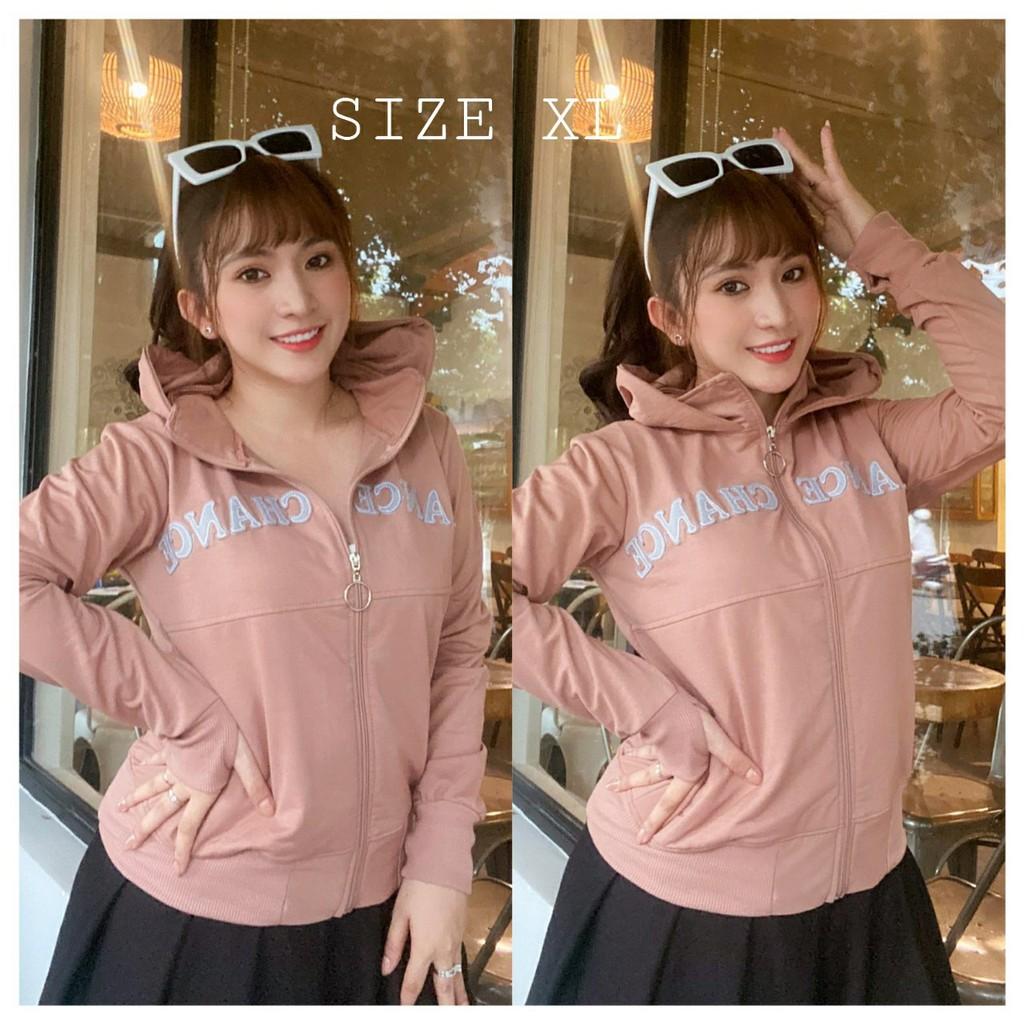 Áo khoác nỉ  thun coton da cá chống nắng cao cấp nhiều màu  Size XL  56- 62kg