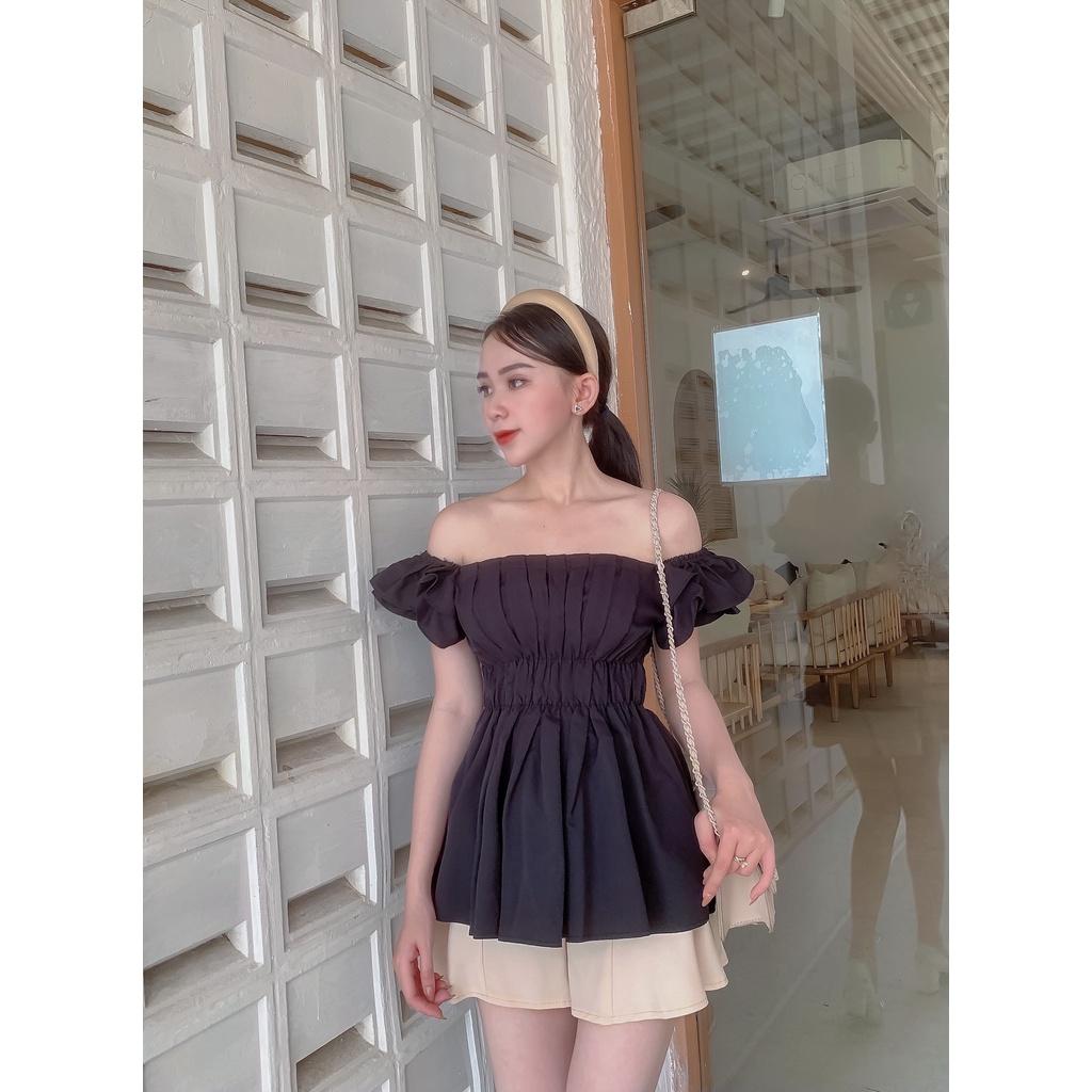 112 - SET ÁO ĐEN QUẦN SHORT NUDE