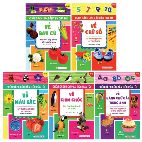 Bộ Sách Đầu Tiên Của Tôi - Về : Chim Chóc + Các Loại Quả + Về Màu Sắc + Bảng Chữ Cái Tiếng Anh + Chữ Số