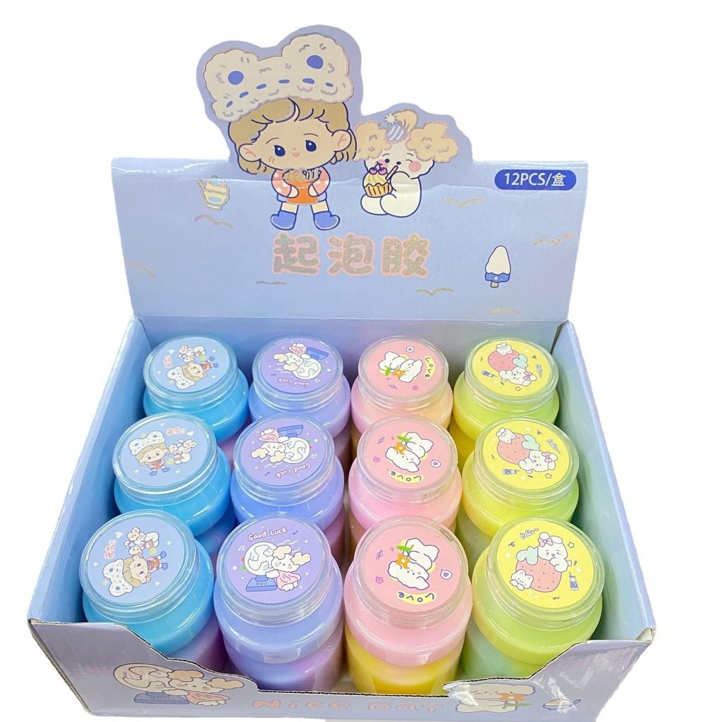 Slime sữa chuối dâu màu đẹp rainbow pastel Đồ chơi hủ slam chất nhầy ma thuật squishy