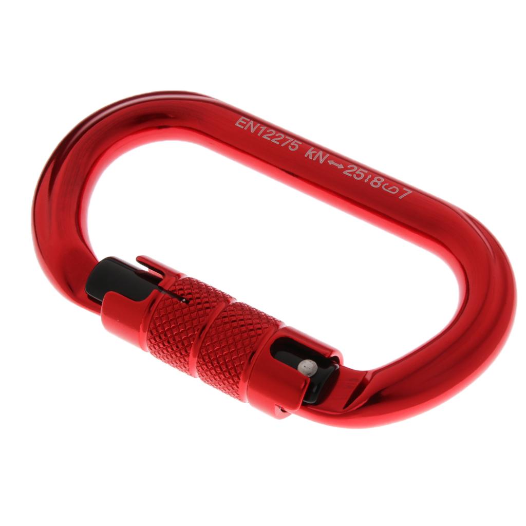 Carabiner Leo Núi Hình Bầu Dục 25KN Nhôm Tự động Khóa Carabiner