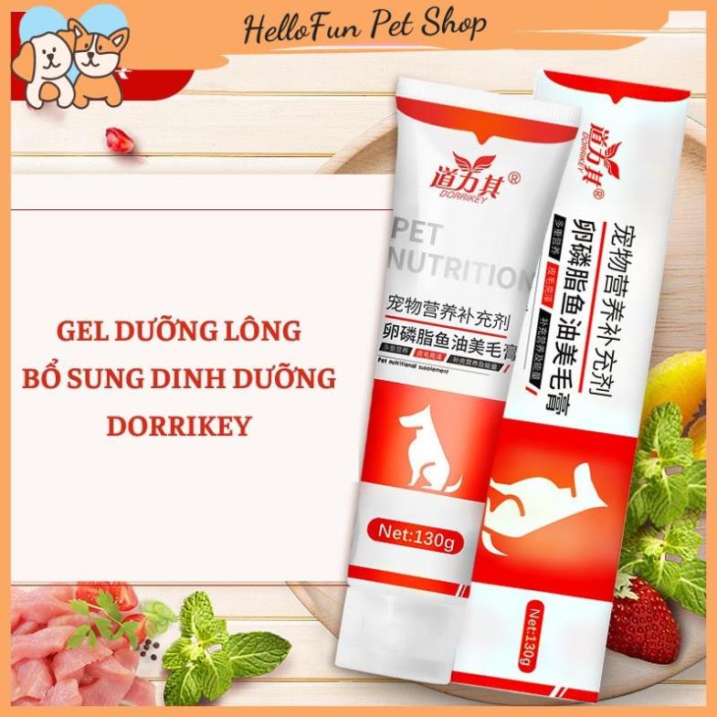 Gel dinh dưỡng Dorrikey cho chó dưỡng lông mềm mượt, tăng cường miễn dịch