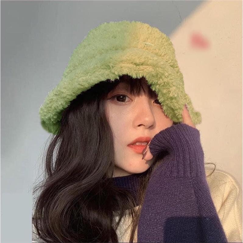 Mũ lông cừu mềm giữ ấm phong cách retro Hàn Quốc thời trang thu đông cho nữ