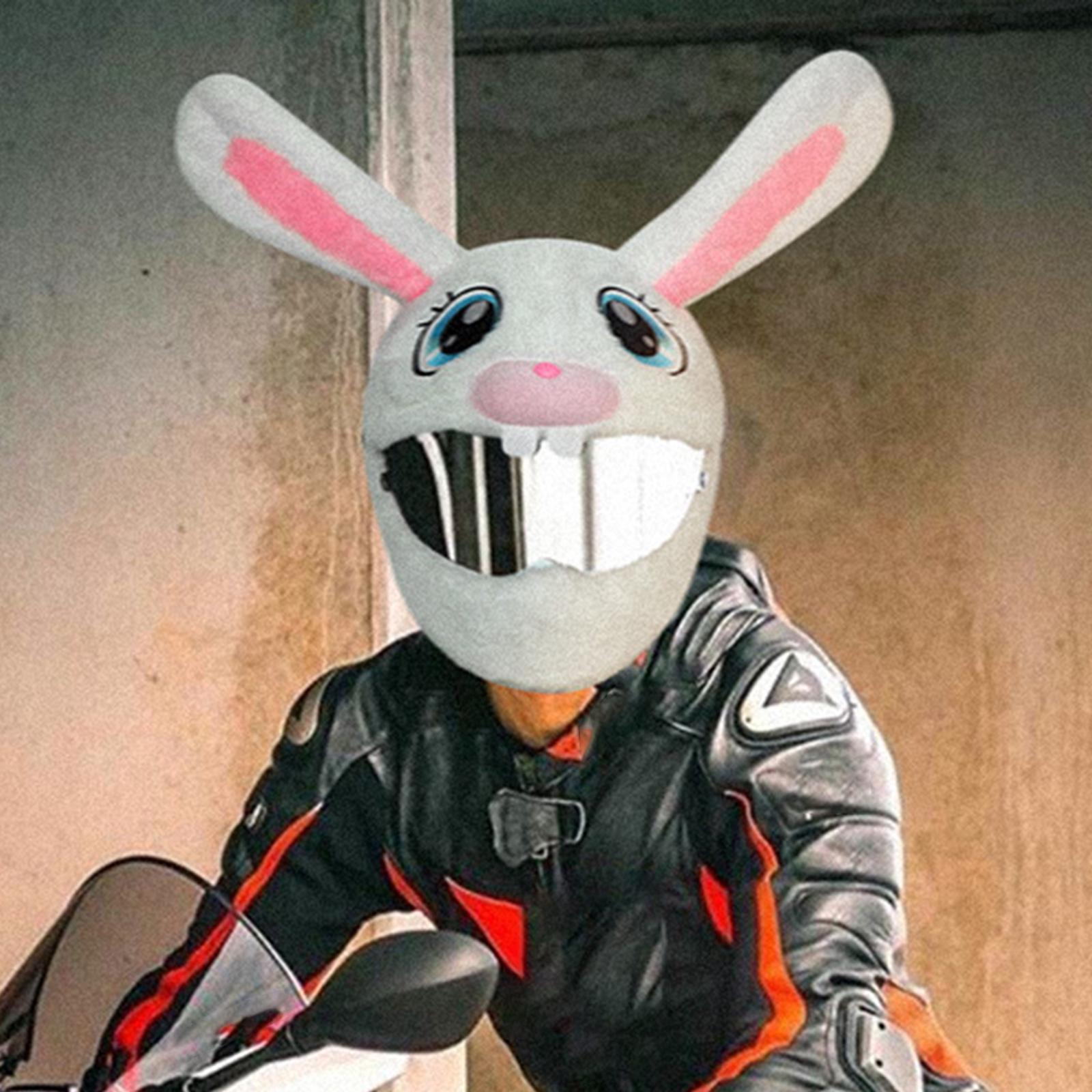 Cover Sleeve for Full Face Helmets Motorbike Plush Funny  Cover