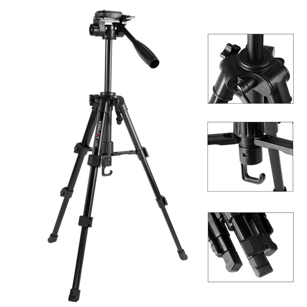 360 Degree Table Top Tripod Quick Release Plate 1/4" Screw For Camera 705mm