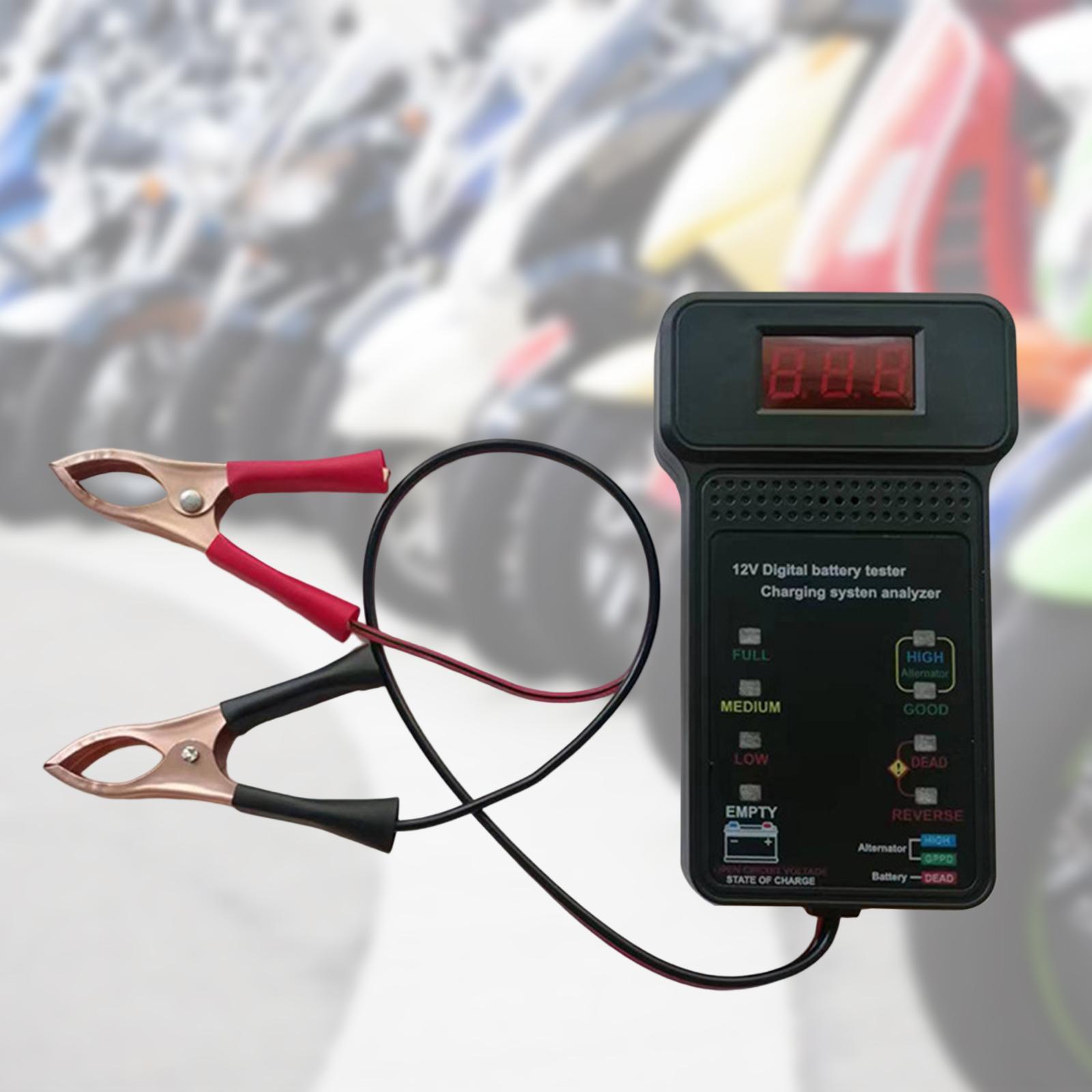 Car Battery Tester Analyzer  Battery Checker Durable Voltmeter