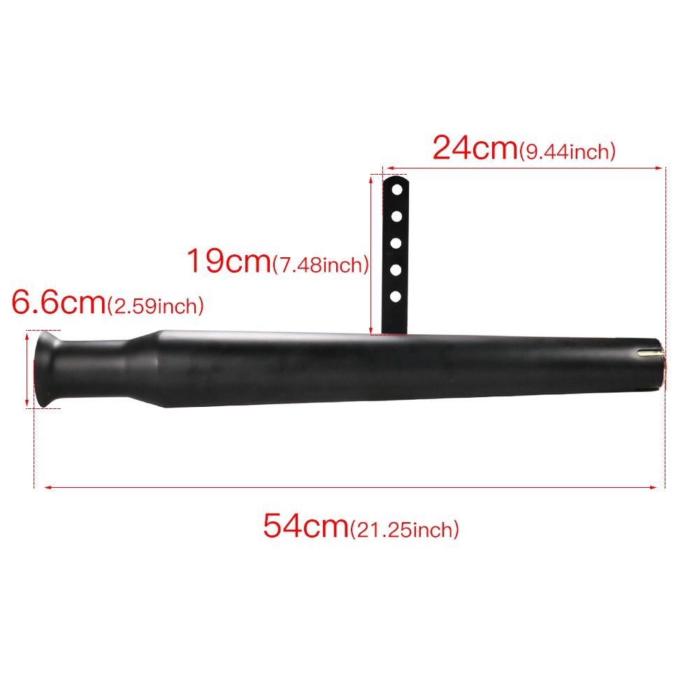 Ống Pô Xe Máy 21 "Màu Đen Nhám Thông Dụng