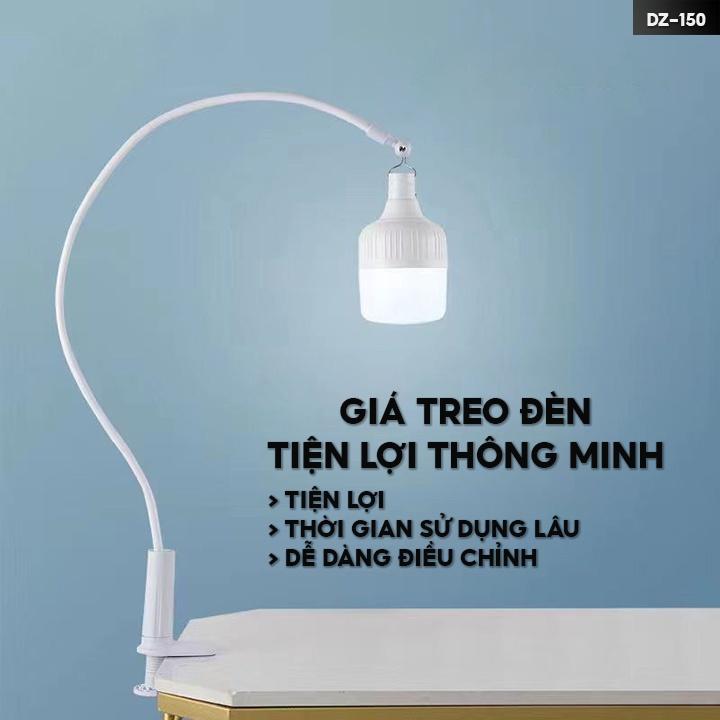 Bóng Đèn Led Tích Điện Kèm Giá Treo Nhiều Chiều Cao Chất Liệu Nhựa Tặng Dây Sạc DZ-150