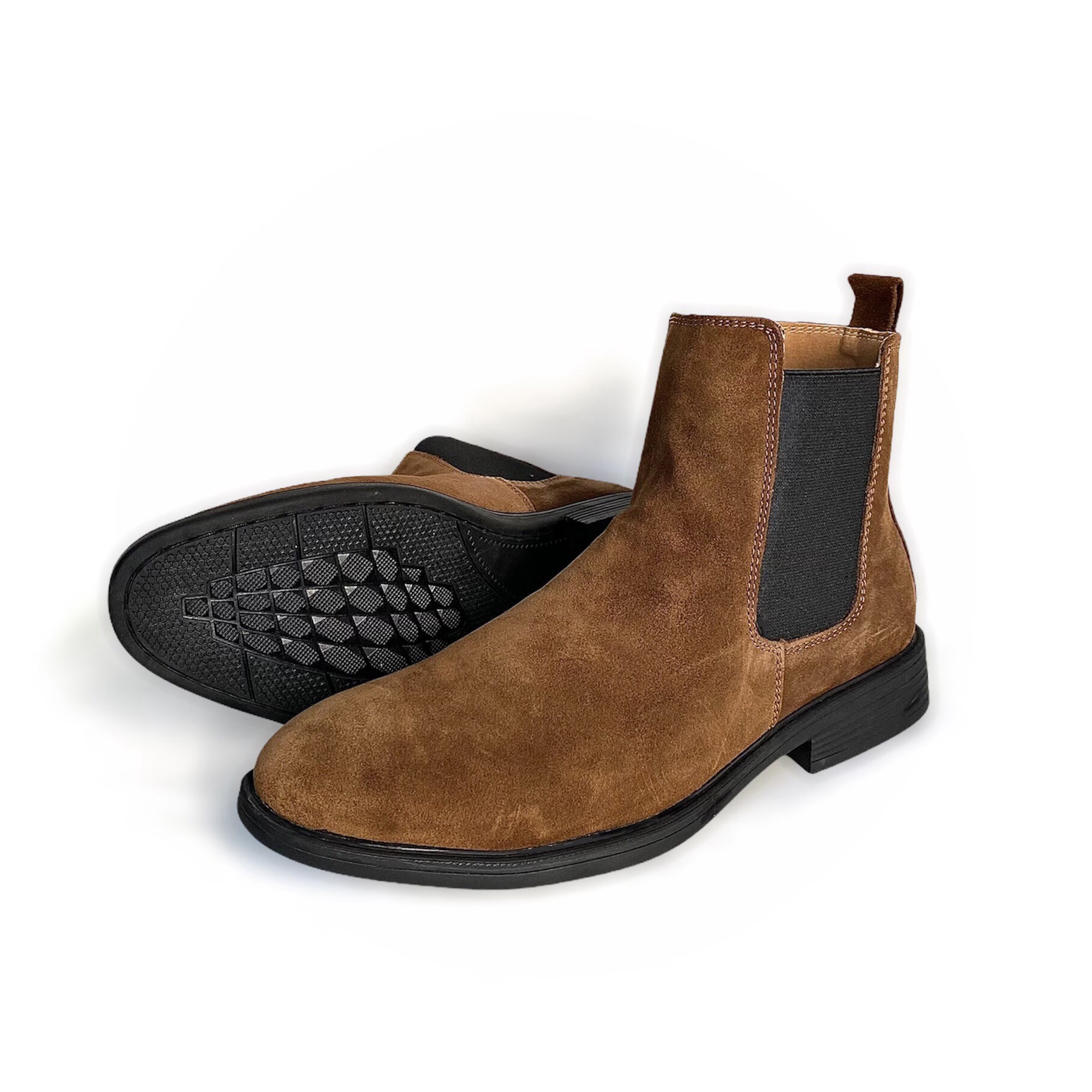 Chelsea Boot cao cổ nam da bò thật TEFOSS HN601 size 38-44 màu tobacco