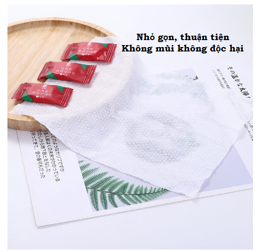 Khăn nén cotton Viên khăn nén cao cấp,Túi 20 Khăn Giấy Nén Hàn Quốc Dạng Viên Kẹo Dùng 1 Lần Tiện ích