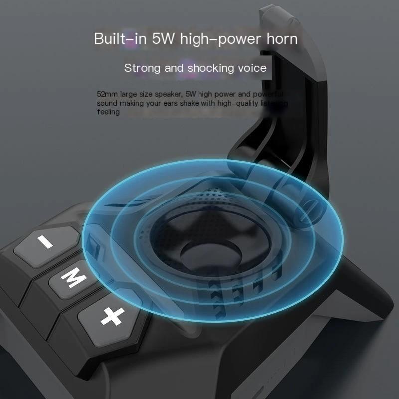 Loa Bluetooth hình bọ cạp với pin 5000mAh và giá đỡ điện thoại hỗ trợ chơi Micro SD và chức năng sạc dự phòng Color: Wooden Woofer Size/Full-Range Size: 5000mAh battery