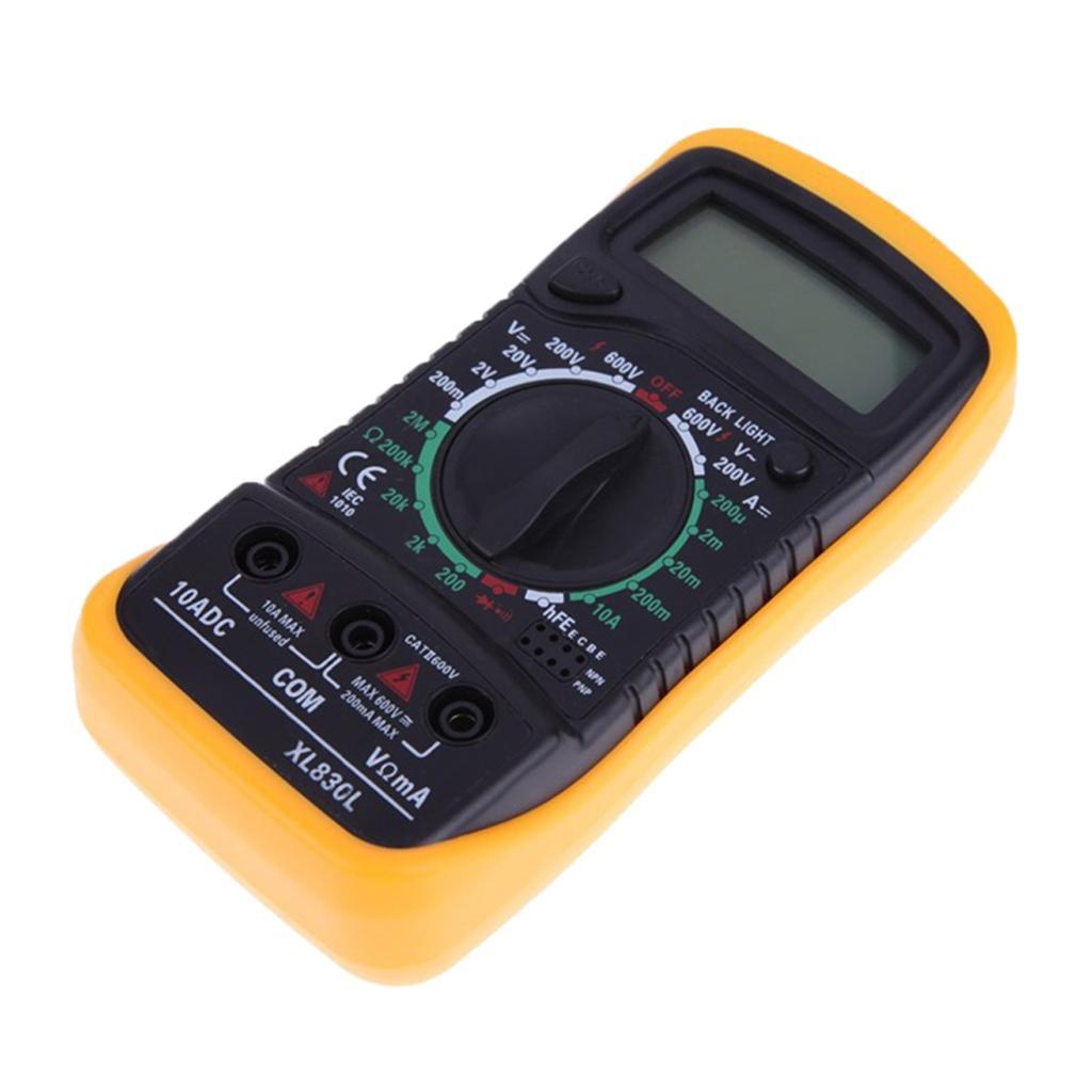 Digital Multimeter XL830L AC DC OHM Meter Voltage Tester Ammeter Circuit Checker