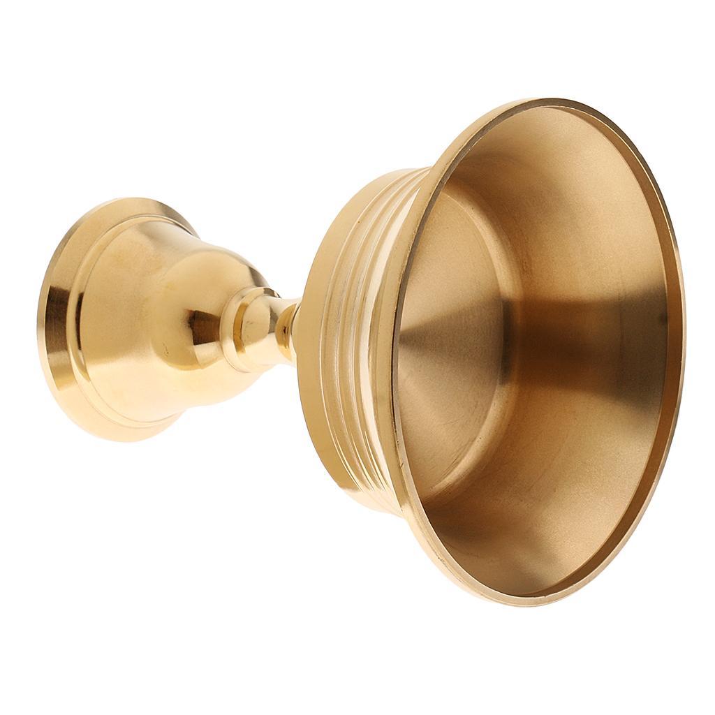 Copper Candle Ghee Lamp Holder Brass Oil Lamp Buddhist Supply Caliber 9.5cm