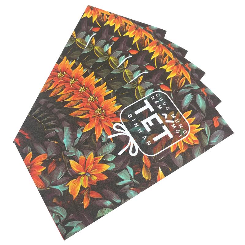 Bộ 5 Bao Lì Xì Hoa Tết Giáp Thìn - Futurebook L387 - Tết Bình An